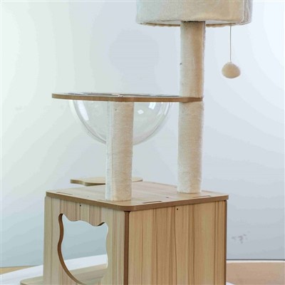 বড় বিড়াল জন্য কঠিন কাঠ বিড়াল গাছ